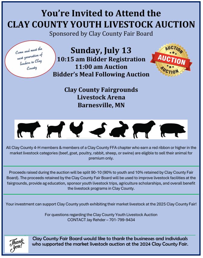 Market Livestock Auction Flyer 2025