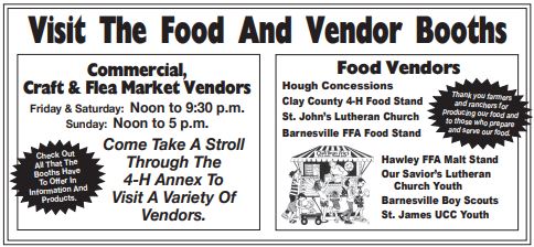 food and vendor booths 2024